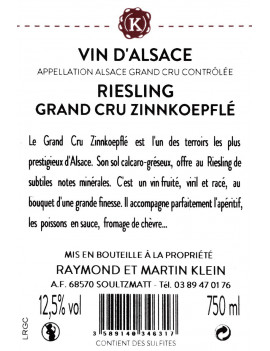 RIESLING GRAND CRU ZINNKOEPFLÉ